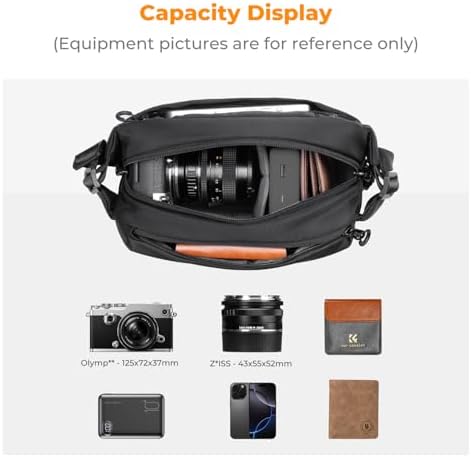 K&F CONCEPT Small Camera Sling Bag Everyday Shoulder Bag - Image 2