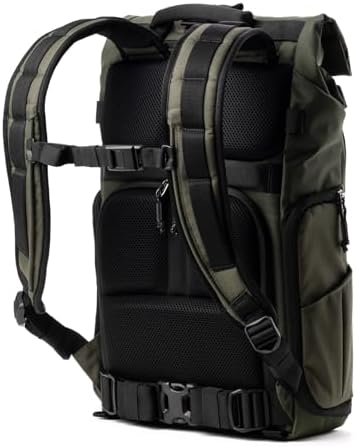 Think Tank FocusPoint 22L RollTop Camera Backpack - Greenway: Expandable Travel & Camera Backpack with Laptop Sleeve, Quick Side and Back Access, Rain Cover – Versatile Photography & Travel Bag - Image 6