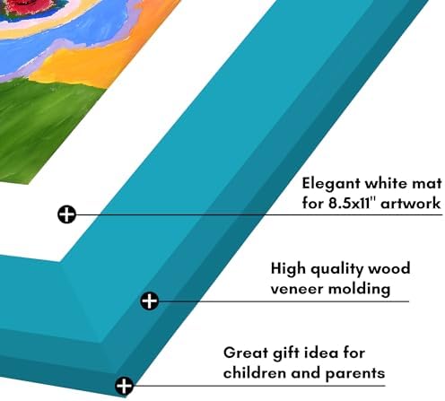 Americanflat 8.5x11 Changeable Kids Art Frame - Aquamarine - Image 6