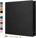 Spbapr Large Photo Album Self Adhesive Linen Cover Magnetic Scrapbook Album DIY Scrap Book 40 Black Sticky Pages for 4x6 5x7 8x10 10x12 Pictures with A Metal Pen by Spbapr