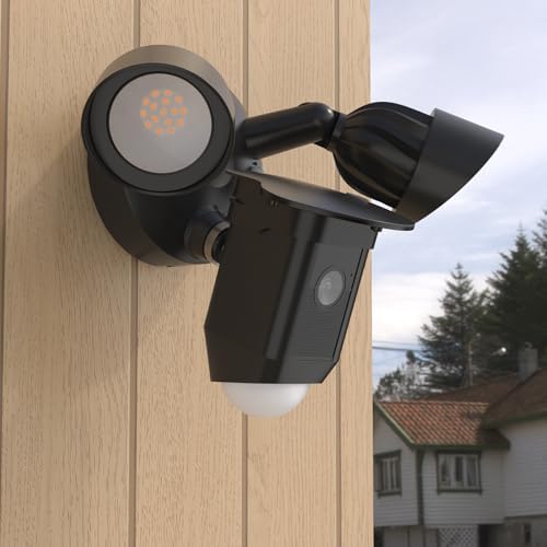 Sun Rain Shade Camera Cover Compatible with R-ing Floodlight Cam Wired Plus, for R-ing Floodlight Outdoor Weather-Resistant Rain Shield Accesorios (Black) - Image 5