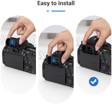 Long Soft EF Eyecup Eyepiece Viewfinder for Canon Rebel T7 T6 EOS 90D 80D - Image 6