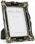 Cuspin 5x7 Picture Frame Black and Gold Vintage Ornate Resin Frame by Cuspin