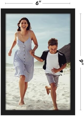 Americanflat 6x9 Picture Frame - Slim Molding - Black - Image 2