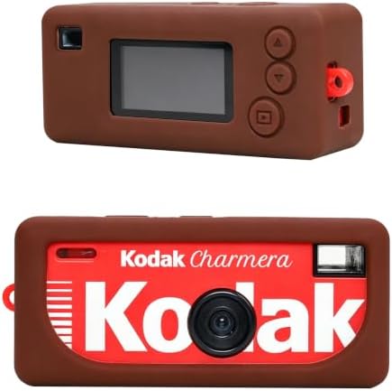 BOVKE Soft Silicone Case for KODAK CHARMERA Keychain Digital Camera, Brown by BOVKE