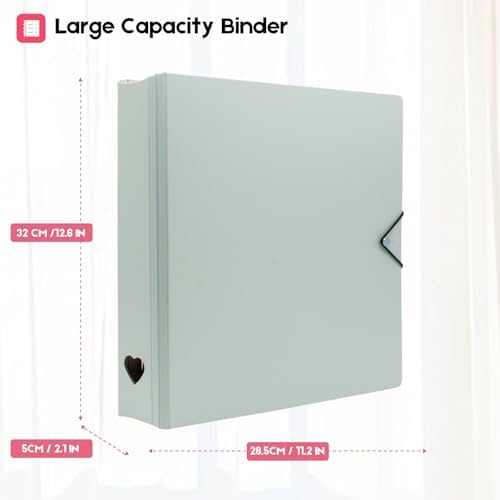 A4 Kpop Photocard Binder, 4 Ring Binder Photo Album for 2 x 3 inch photos, Kpop Photocard Holder Book with 25 Pages 9 Pocket (Mint) - Image 2