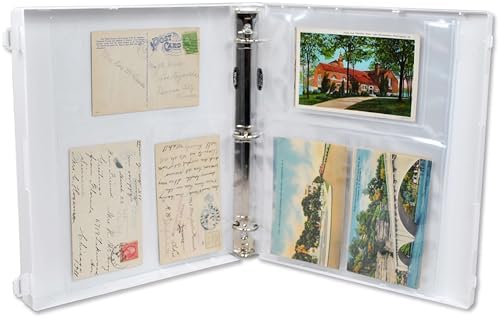 UniKeep Postcard Collector Storage Case with 20 Pages - Holds up to 120 Postcards Measuring 4" x 6" - Additional Pages Can Be Added (Blue) - Image 6