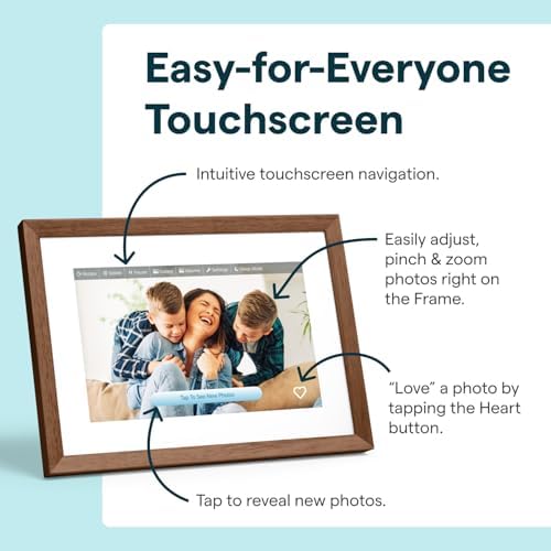 Skylight Digital Picture Frame 2 – 10" Full HD Touchscreen, Walnut - Image 3
