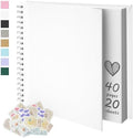 DIY Scrapbook Photo Album,40 Pages,7x7 Inch,White by Remowith