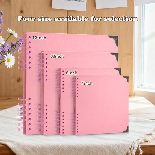 Scrapbook Album 8x8 Inch - Hardcover Kraft Paper Photo Album with 80 Pages, Memory Book for Wedding, Anniversary, Family, Christmas, Baby Shower, Ideal for Preserving Precious Moments - Image 6