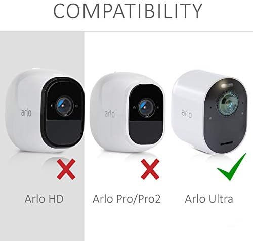 kwmobile Silicone Cover for Arlo Ultra/Arlo Pro 3 / Pro 4 Cover - TPU Protective Camera Skin with Sun Shield - Weather-Resistant - Black - Image 6