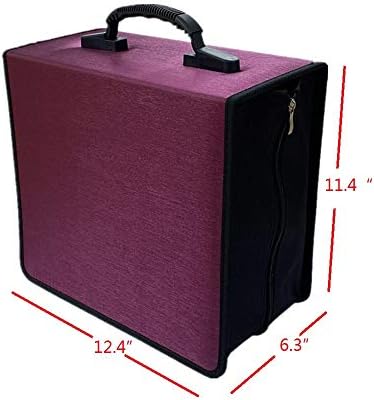 CD/DVD Case Holder Organizer Wallet Sleeves Booklet Binder,Storage 400 Capacity Disc(Rose) - Image 2