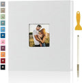 Photo Album Self Adhesive Pages Scrapbook, 13.2x12.8 White 60 Pages by Aenbuslm