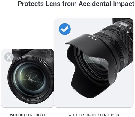 HB-87 Reversible Lens Hood for Nikon NIKKOR Z 24-7mm f2.8 S on Z3 Zfc Z5 - Image 4