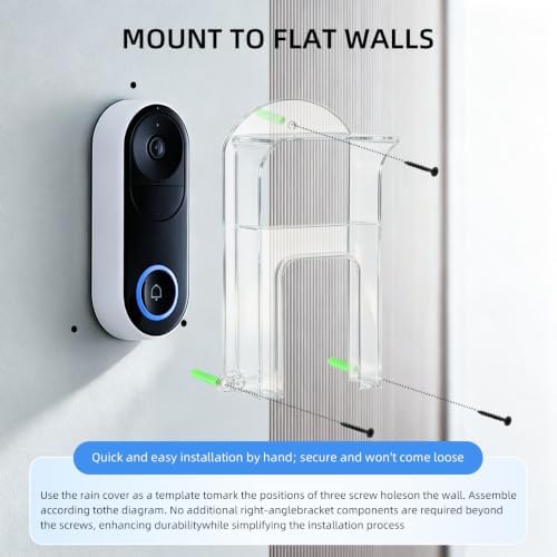 Transparent Plastic Doorbell Rain Cover , All Models Waterproof Protector Shield For Ring 1/2/3/4/2020/Pro/Pro 2/ Video Doorbells - Image 6