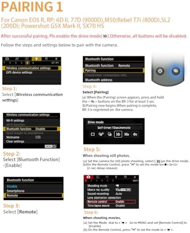 Aodelan for Canon Wireless Rechargeable Camera Remote Control - Image 7
