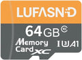 64GB Micro SD Card with Adapter, High Speed U3 C10 V30 SDXC Memory Card Up to 100MB/s, 4K Video Recording for GoPro, Smartphone, Camera, Tablet, Dash Cam by Unknown