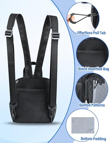 PLOZANO Shockproof Camera Sling Bag Compatible with Polaroid Now 3rd2nd Gen, Now+, Go Gen 2 OneStep Instant Camera, Crossbody Small Camera Backpack, Camera Carrying Case for Accessories & Film (7x5x8) - Image 6