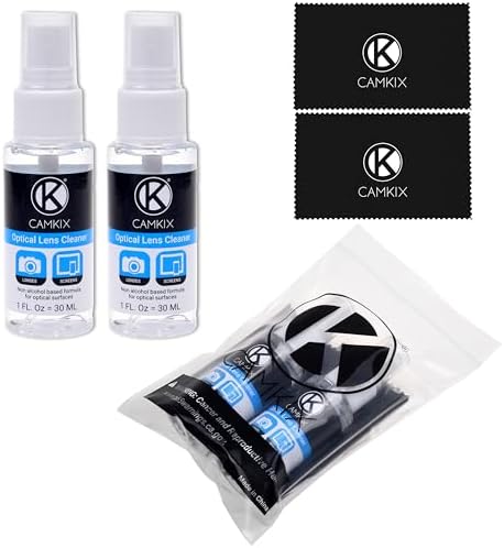 Camkix Lens and Screen Cleaning Kit - 2X Cleaning Spray 2X Microfiber Cloth - Perfect to Clean The Lens of Your DSLR and Compatible with Your Camera, Smartphone, Tablet, Notebook, etc. - Image 3