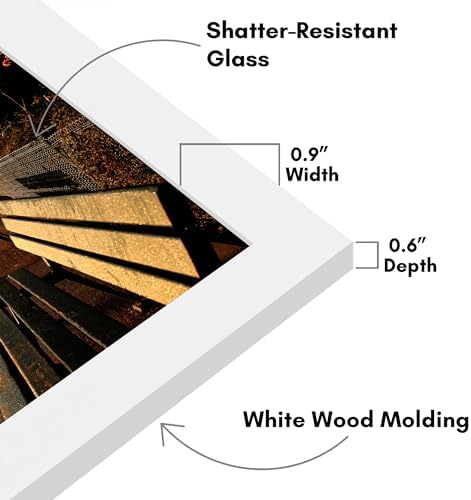 Americanflat 8x12 Picture Frame - Engineered Wood - White - Image 3