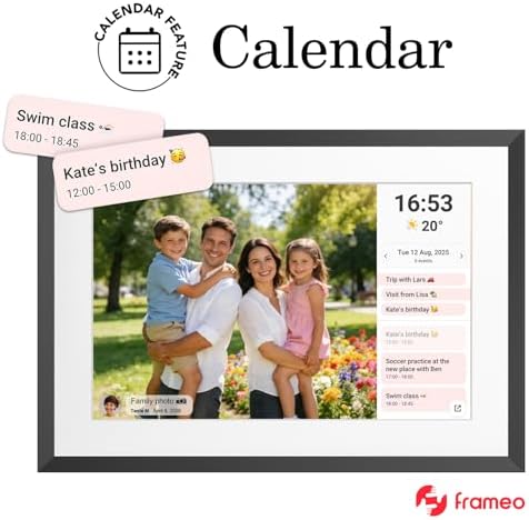 32GB FRAMEO 10.1 Inch Smart WiFi Digital Photo Frame 1280x800 IPS LCD Touch Screen, Auto-Rotate Portrait and Landscape, Share Moments Instantly via Frameo App from Anywhere - Image 5