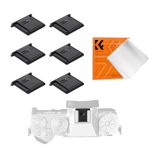 K&F Concept Hot Shoe Cover, 6-Pack Universal Camera Hot Shoes Cap for Canon Nikon Sony DSLR, SLR, Mirrorless Camera, ABS Hot Shoe Protector - Image 5