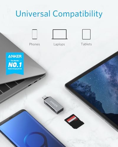 Anker SD Card Reader USB C, Dual Slots USB Type C to Micro SD Card Adapter - Image 2