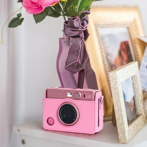 CAIYOULE Camera Case for Fujifilm Instax Mini EVO Instant Film Camera, Pink - Image 6