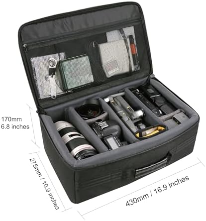 VANGUARD Divider Bag 40 Customizable Insert/Protection Bag for DSLR Camera, Lenses, Accessories, 15 Liter Capacity - Image 6
