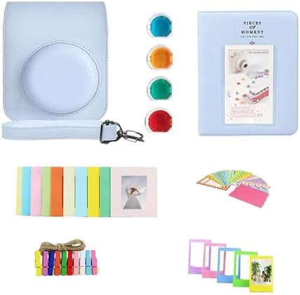 FUJIFILM INSTAX Mini 12 Instant Film Camera | Pastel Blue Bundled with INSTAX Mini Instant Film |40 Exposures + Instax Accessory Bundle + AA Batteries + Cleaning Cloth (10 Items) - Image 7