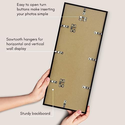 Americanflat 8x20 Picture Frame - Slim Molding - Black - Image 4