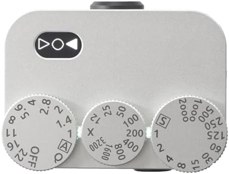 TsoLay Film Camera Exposure Meter, Photography Light Meter, 3 Dials Retro Exposure Indicator, 35° Viewing Angle, Adjustable ISO, Aperture, Shutter Speed, Rechargeable, Compatible with Various Cameras by Unknown