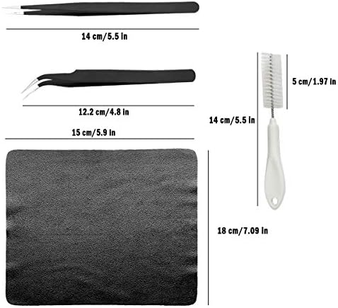 Computer Cleaning Kit, 19 in 1 Multi-Purpose Brushes Anti Static Brushes Clothes for Computer Printer Car Player Window - Image 2