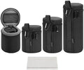 ARVOK Camera Lens Case, Water Resistant Protective Pouch for DSLR Camera, 4 Size Thick Bag for Nikon, Tamron, Sigma, Pentax, Sony, Fuji, Panasonic (4 Pack) by ARVOK