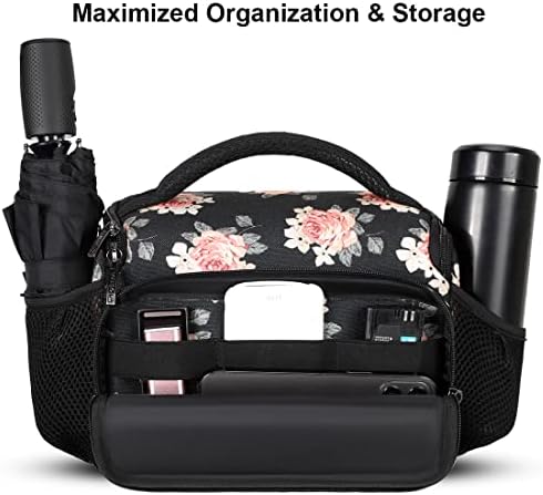 DOMISO Camera Bag Case Waterproof Anti-shock Shoulder Bag, Flower - Image 4