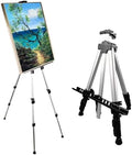 NS JYMB Easel Stand for Sign and Painting, 17-66 Inch Adjustable, Silver by Ns+Jymb