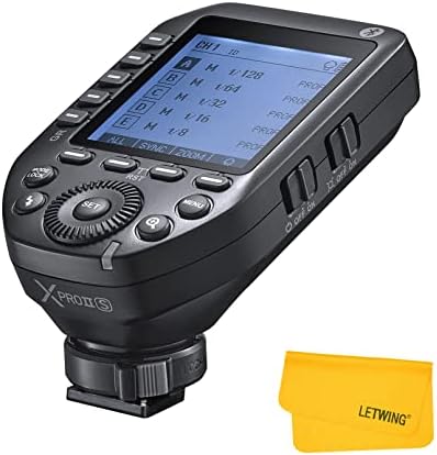 Godox XProII-S Wireless Flash Trigger for Sony Cameras, 2.4G TTL Wireless Flash Transmitter HSS 1/8000S, TCM Transform Function, Bluetooth Connection, New Hotshoe Locking, Large LCD Display by GODOX