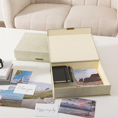 Soul & Lane - Letter Keepsake Box, Magnetic Lid, Set of 2, Ash Green - Image 6