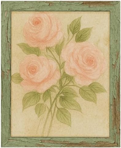 puthiac 8x10 Rustic Farmhouse Picture Frame, Weathered Green, 1 Pack by PUTHIAC