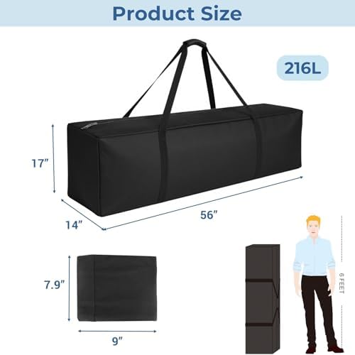 COOLBEBE 56" Sports Duffle Bag - 216L Extra Large Travel Duffel Luggage Bag - Image 7