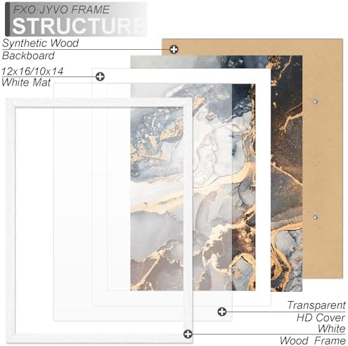 12x16 Frame Set of 3 for Diamond Art Painting 30x40cm Engineered Wood White - Image 6
