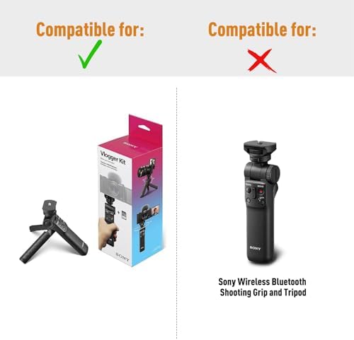 Case for Sony ZV-1F/ZV-1/ZV-1 II Vlog Digital Camera and Tripod Rose Gold - Image 3