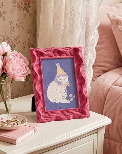 5x7 Picture Frame Pink for Watercolor Drawings Prints,Rose Pink - Image 2