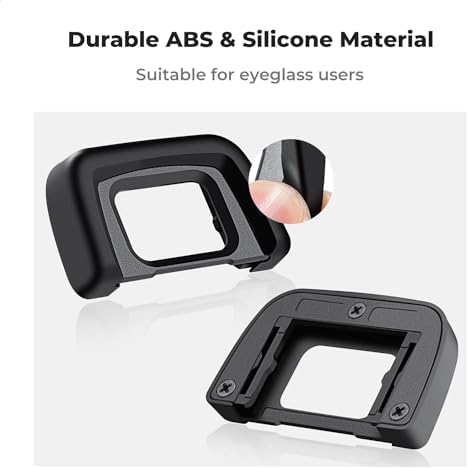 K&F Concept Eyepiece Cover & Hot Shoe Cover Kit, Viewfinder Protector Eyecup Eye Cup DK-24 for Nikon D5000 D5100 D3000 D3100 Camera Viewfinder - Image 2
