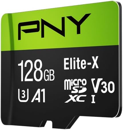 PNY 128GB Elite-X Class 10 U3 V30 A1 microSDXC Flash Memory Card by PNY