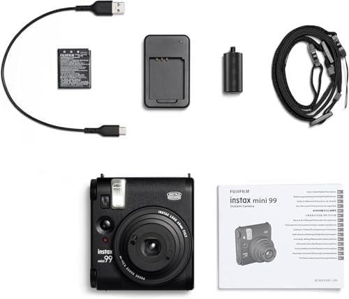 Fujifilm Instax Mini 99 Instant Camera Vintage Black. + Value Pack (40 Sheets) Shutter Accessories Bundle, Includes Style Compatible Carrying Case, Black Photo Album 64 Pockets - Image 7