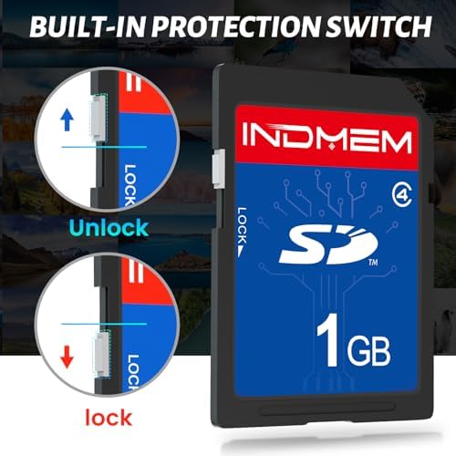 INDMEM SD Card 1GB, 10 Packs Class 4 1GB Flash Memory Card MLC Standard Secure Digital Cards Camera Card - Image 2