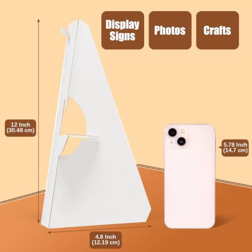 Lineco Cardboard Easel Backs, Self Stick Stand, 12 Inch, White, 25 Pack - Image 2