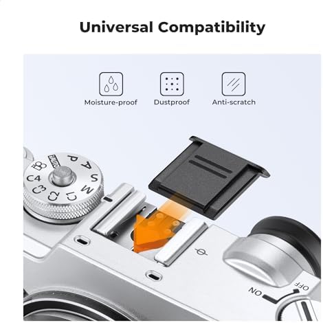K&F CONCEPT MD Mount Rear Lens Cap & Body Cap Cover & Hot Shoe Cover Kit - Image 4