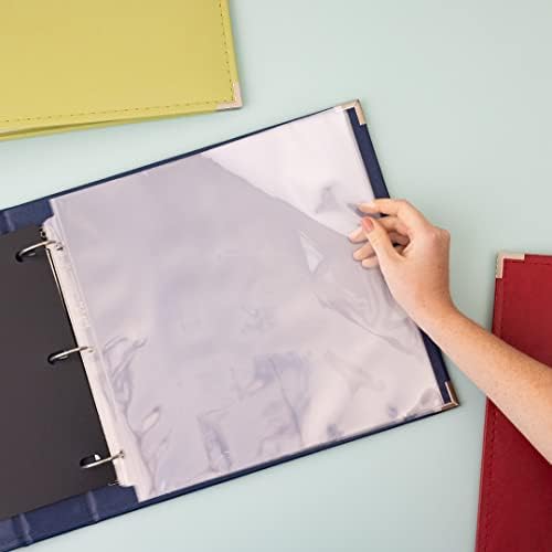 We R Memory Keepers 12x12 Photo Album Cobalt, Protect Memories and Photos, Soft, Acid-free Faux Leather, Classy Decorative Spine Label, Snag-free Rings, Includes 5 Page Protectors, Scrapbooking - Image 6